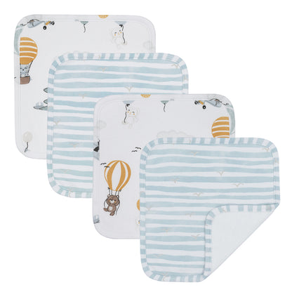 Wash Cloths - 4 pk assorted