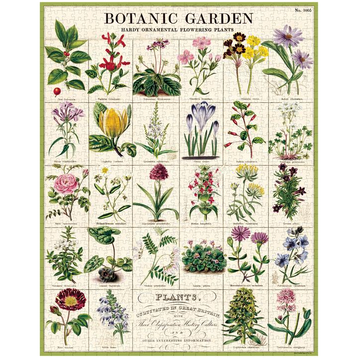 1000 pc Vintage Puzzle - Botanic Garden