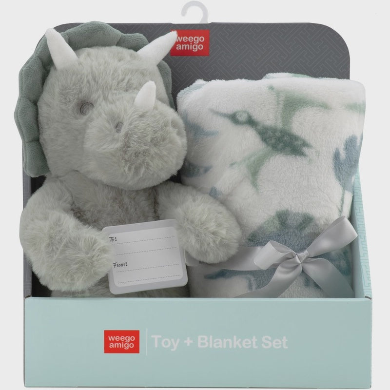 Plush Toy & Blanket- Roar-y Mcllory Dinosaur