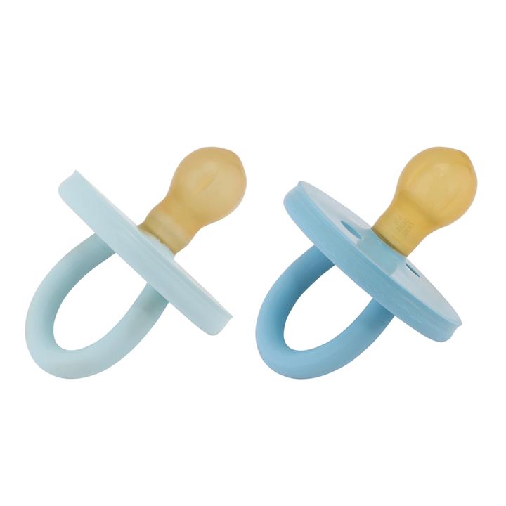 Natural Rubber Pacifiers 2 pack - Round Dummies (3-36m)