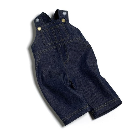 18" Dolls clothes - Denim overalls